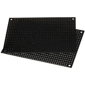 Main product image for Black Perforated Large Hole Crossover Board Pair 3 260-186